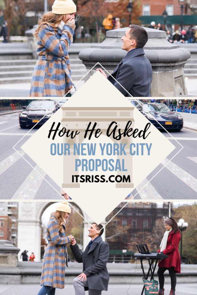 Pinterest Pin | How He Asked - Our New York City Proposal