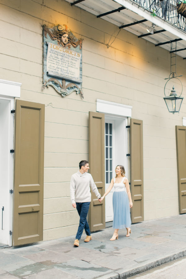 Royal House on Royal Street | New Orleans Engagement Photos in the French Quarter