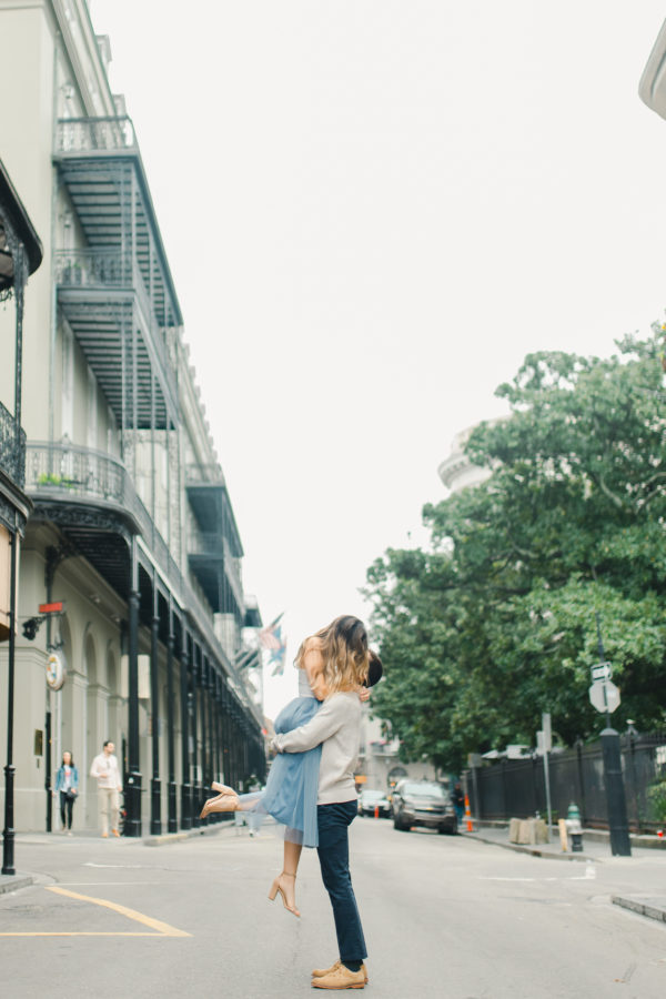 St. Louis and Royal Street | New Orleans Engagement Photos in the French Quarter